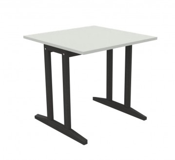 Table Soline piètement à dégagement latéral - 80x80 cm